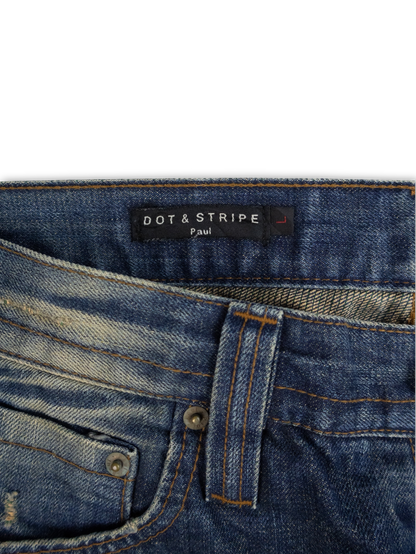 Japanese Washed Denim Jeans (L)