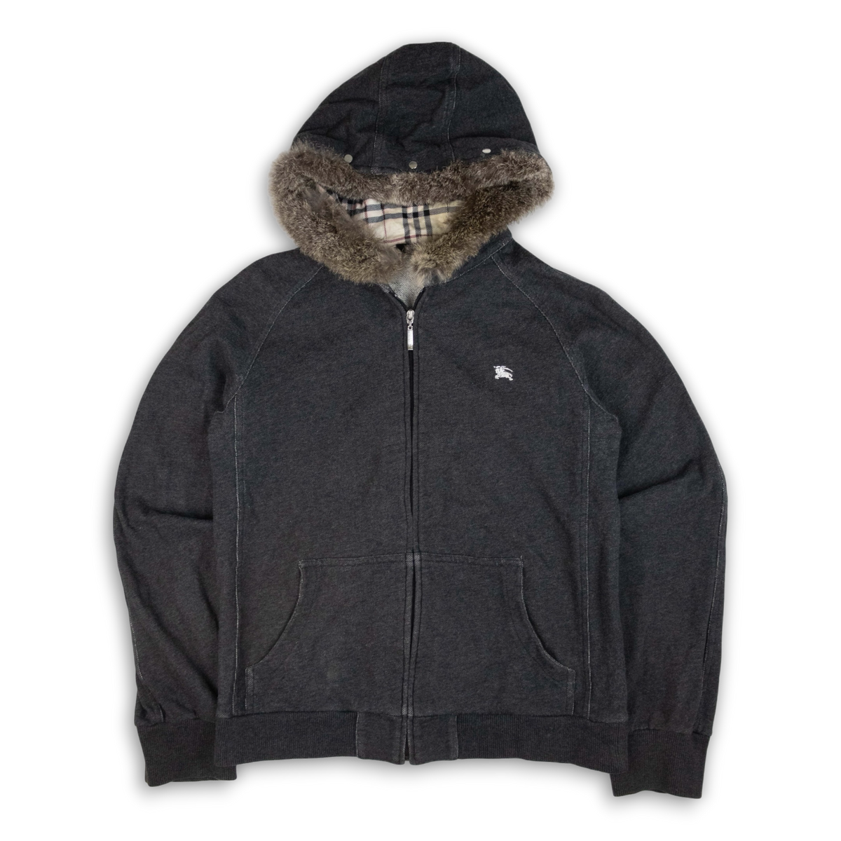 Burberry Fur Zip Up (S)