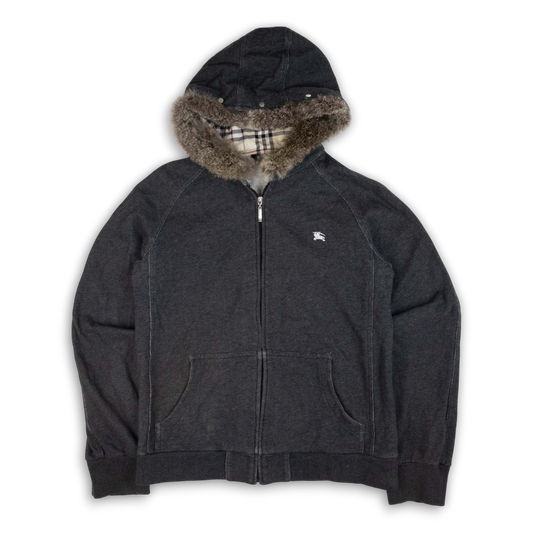 Burberry Fur Zip Up (S)