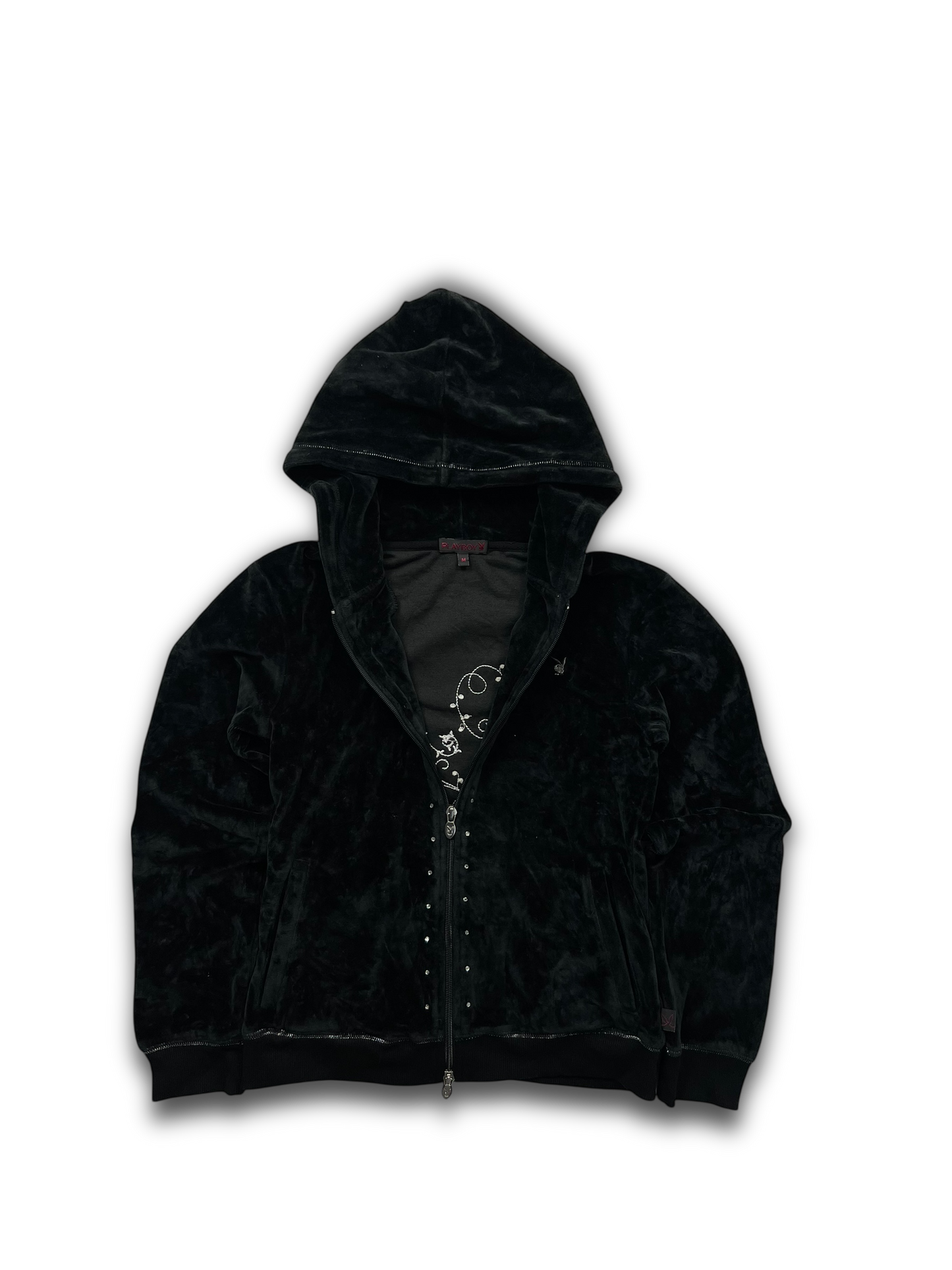 Playboy Velour Zip Up (Womens M)