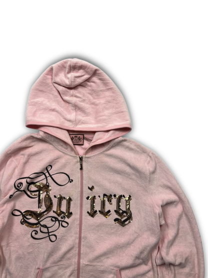Juicy Couture Velour Zip Up (Womens L)
