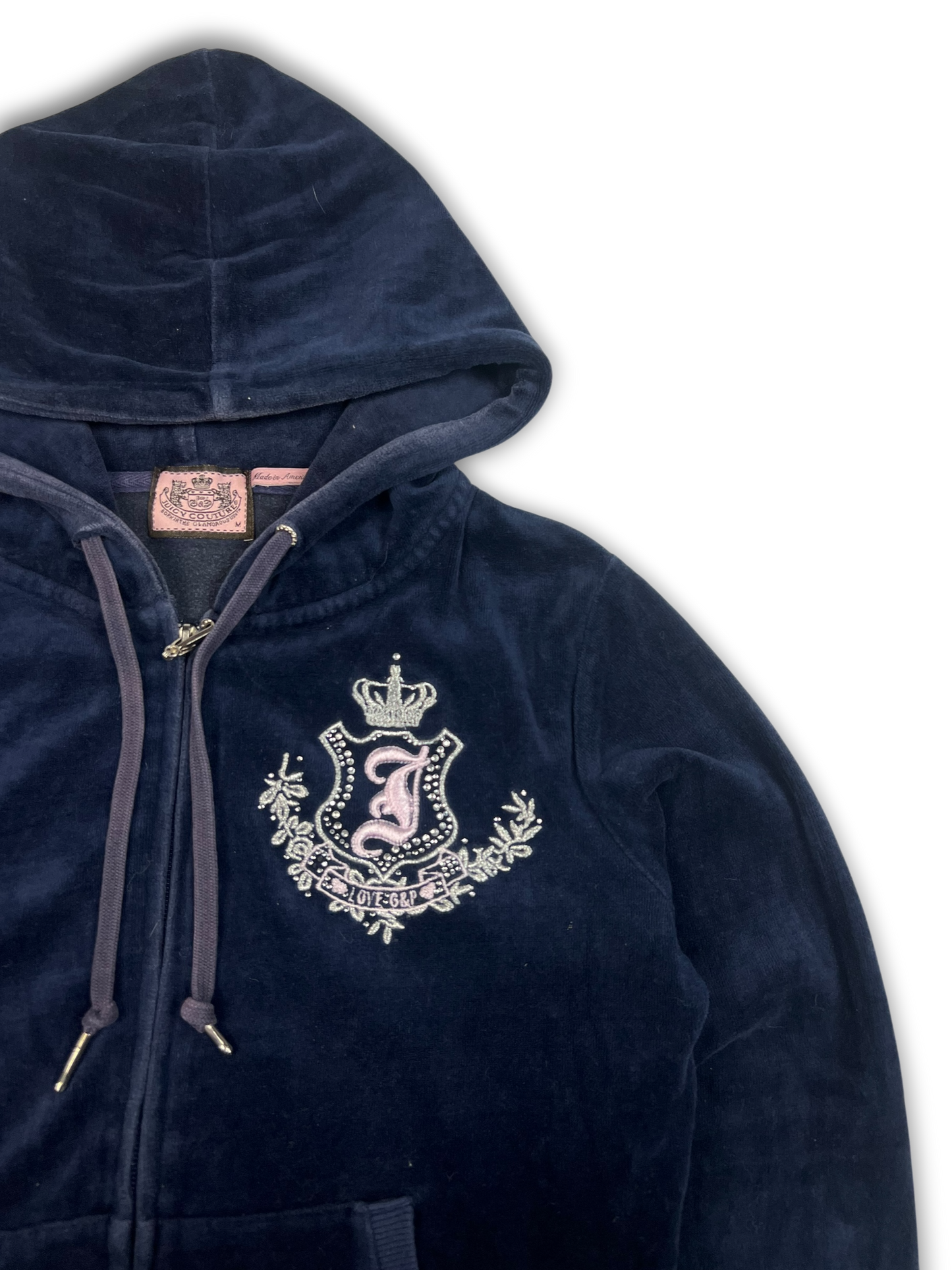 Juicy Couture Velour Zip Up (M)