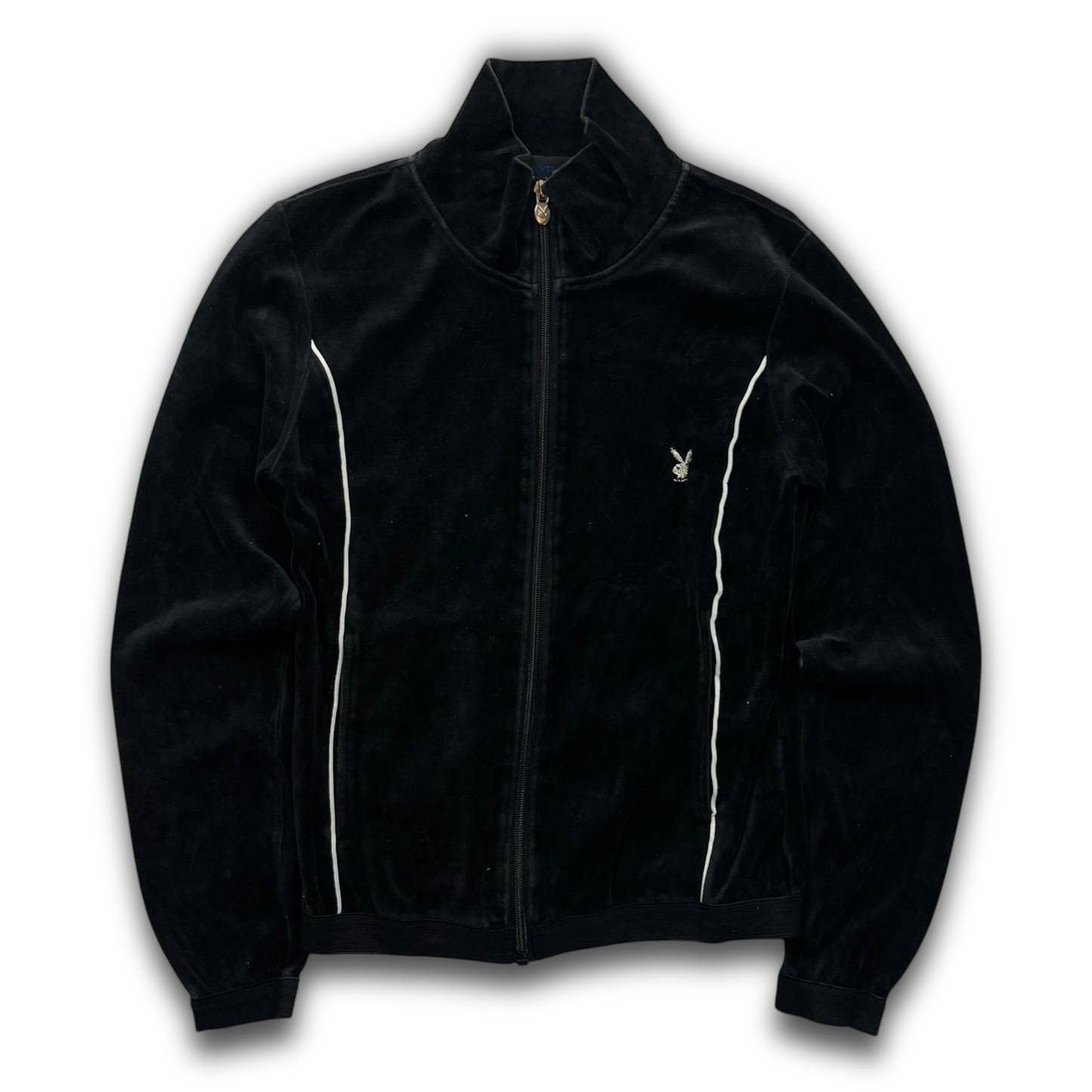 Playboy Velour Zip Up (Womens L)