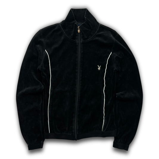 Playboy Velour Zip Up (Womens L)