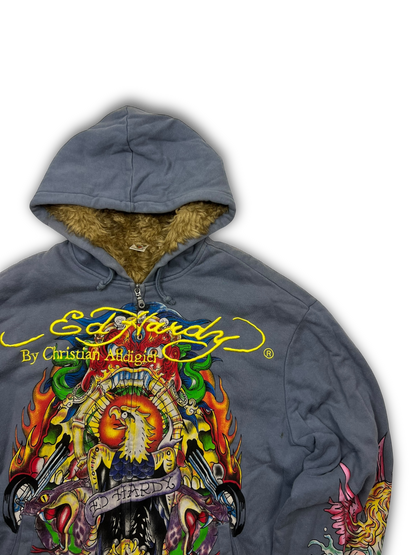 Ed Hardy Zip Up (XL)