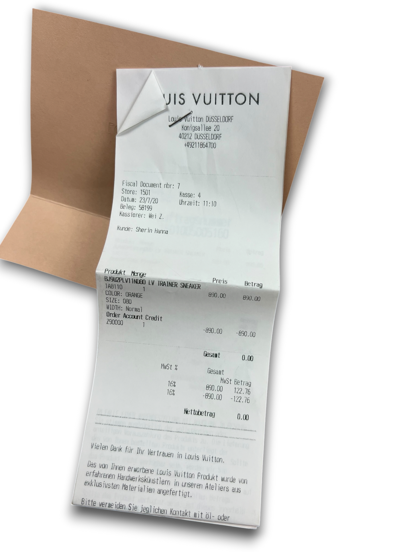 Louis Vuitton Trainer (42.5)