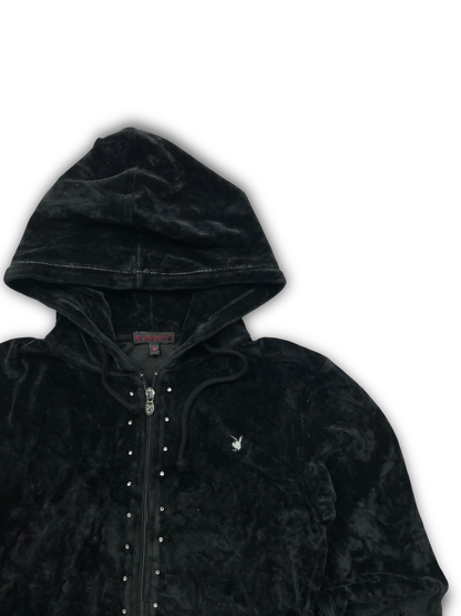 Playboy Velour Zip Up (Womens M)