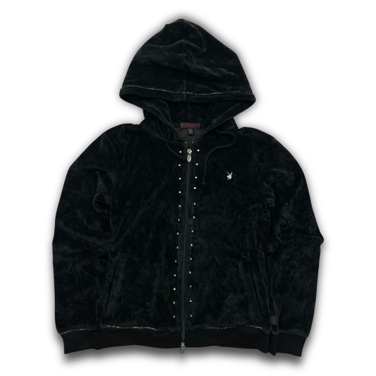 Playboy Velour Zip Up (Womens M)