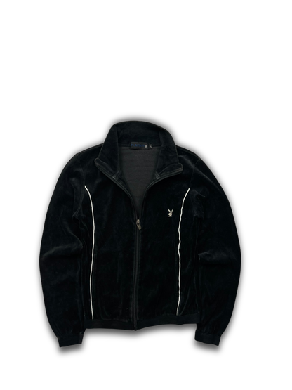 Playboy Velour Zip Up (Womens L)