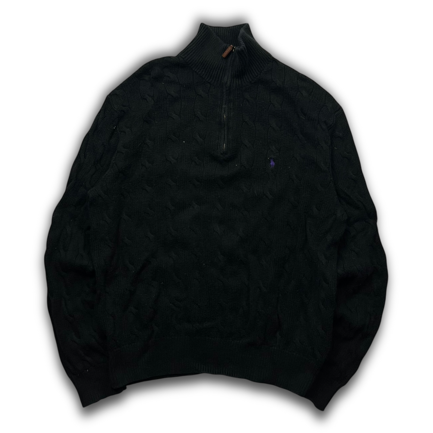 Polo Ralph Lauren Cable Knit 1/4 Zip (M)