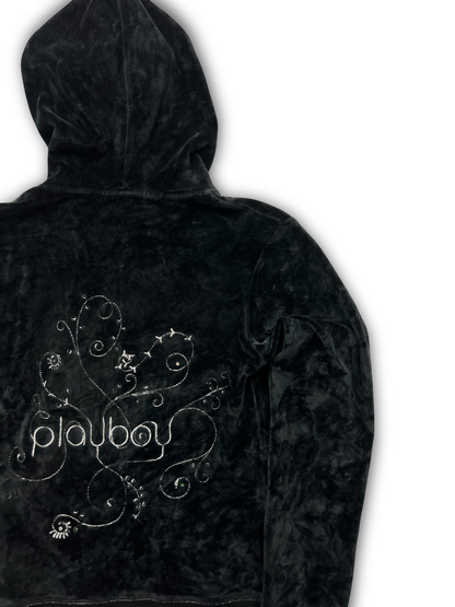 Playboy Velour Zip Up (Womens M)