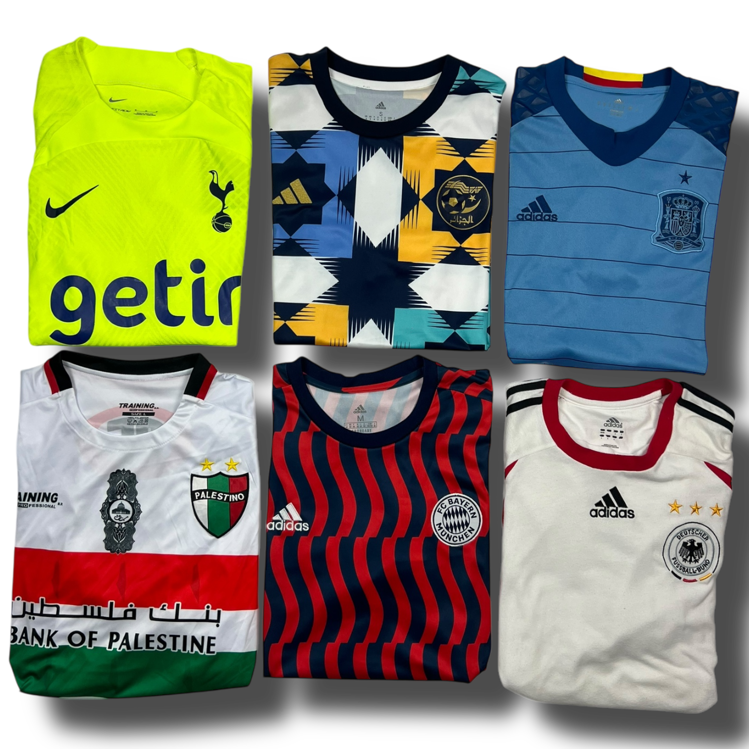 Football Jersey Bundle (6 Items)