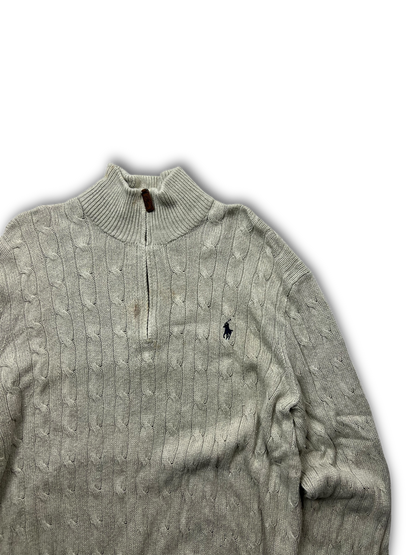 Polo Ralph Lauren Cable Knit 1/4 Zip (XL)