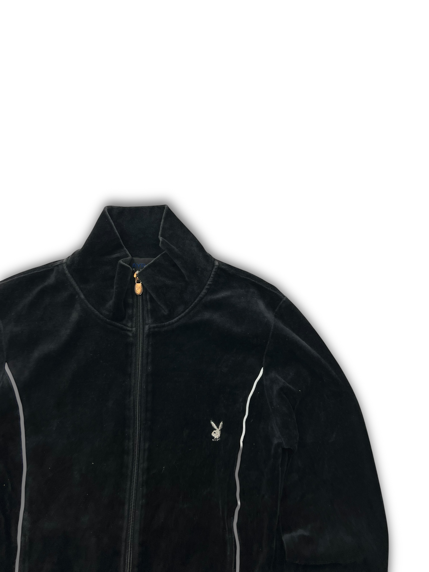 Playboy Velour Zip Up (Womens L)